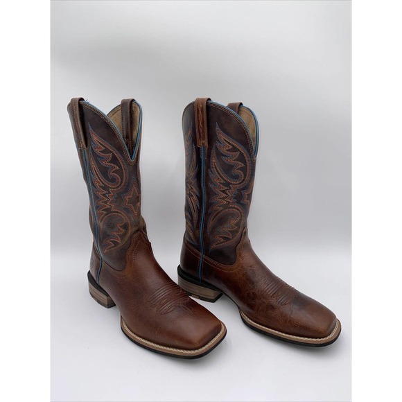MEN'S Ariat Ricochet Western Boot Brown Size 9D - Picture 1 of 8